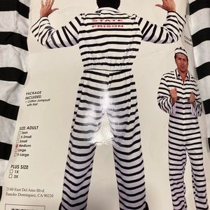 Charades State Prison Men Costume Size M